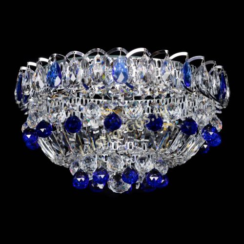 Люстра Астра Шар №3 Синяя в Симферополе Гусь Хрустальный