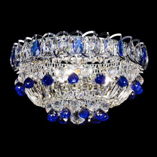 Люстра Астра Шар №3 Синяя в Симферополе Гусь Хрустальный