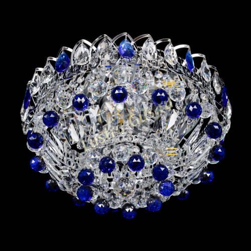 Люстра Астра Шар №3 Синяя в Симферополе Гусь Хрустальный