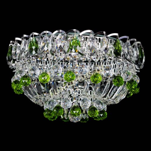 Люстра Астра Шар №3 Зеленая в Симферополе Гусь Хрустальный