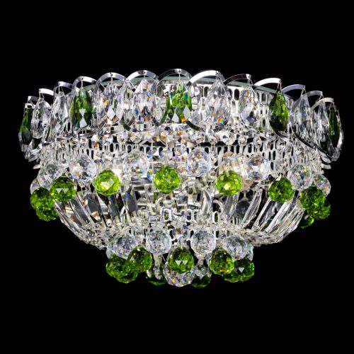 Люстра Астра Шар №3 Зеленая в Симферополе Гусь Хрустальный