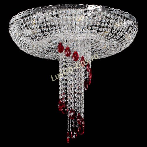 Люстра Диана №1 красная в Симферополе Гусь Хрустальный
