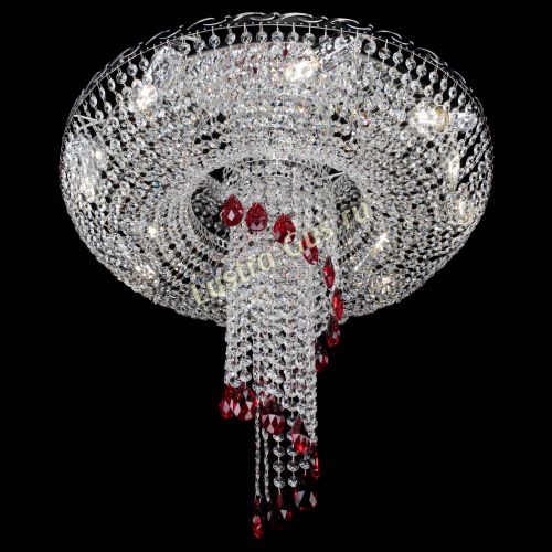 Люстра Диана №1 красная в Симферополе Гусь Хрустальный