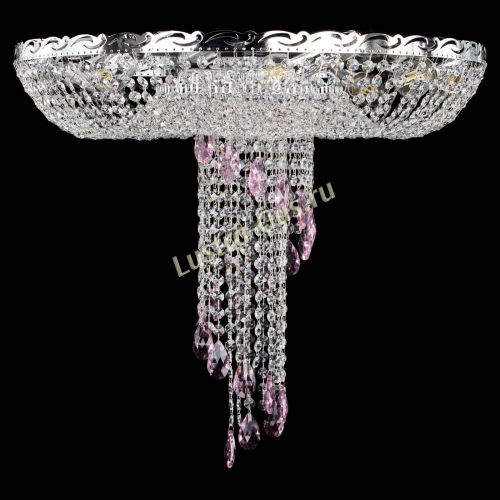 Люстра Диана №1 розовая в Симферополе Гусь Хрустальный