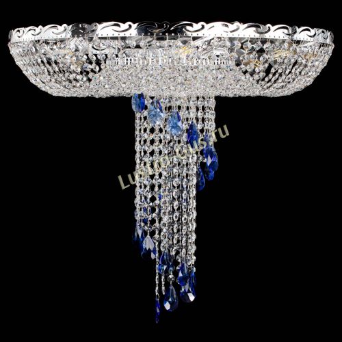 Люстра Диана №1 синяя в Симферополе Гусь Хрустальный