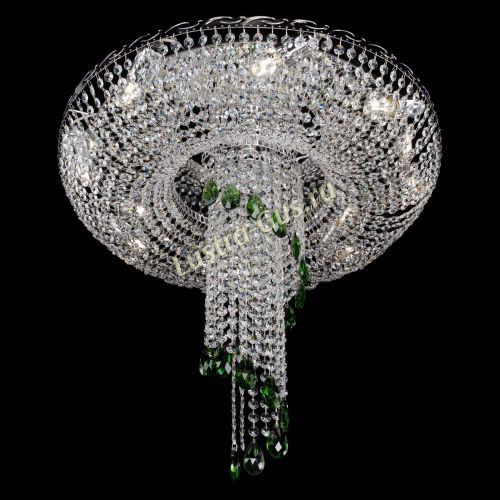Люстра Диана №1 зеленая в Симферополе Гусь Хрустальный