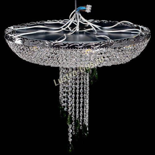 Люстра Диана №1 зеленая в Симферополе Гусь Хрустальный