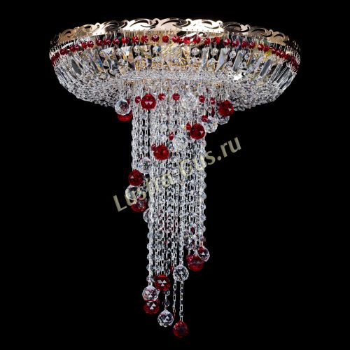 Люстра Диана №6 Шар 30 красная в Симферополе Гусь Хрустальный