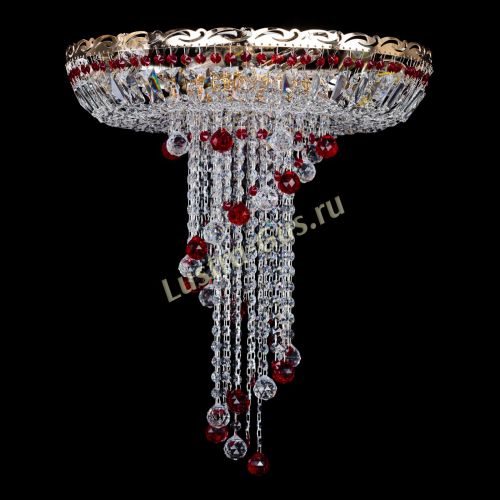 Люстра Диана №6 Шар 30 красная в Симферополе Гусь Хрустальный