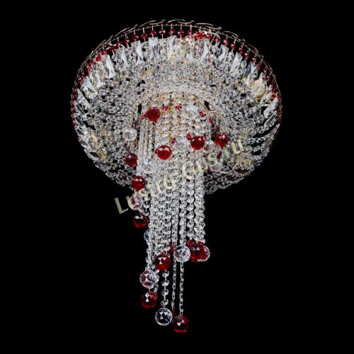 Люстра Диана №6 Шар 30 красная в Симферополе Гусь Хрустальный
