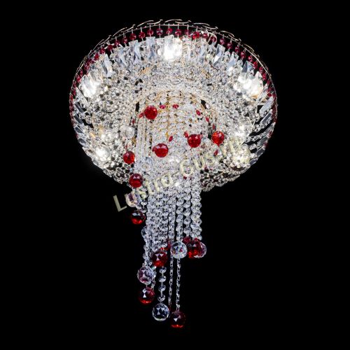 Люстра Диана №6 Шар 30 красная в Симферополе Гусь Хрустальный