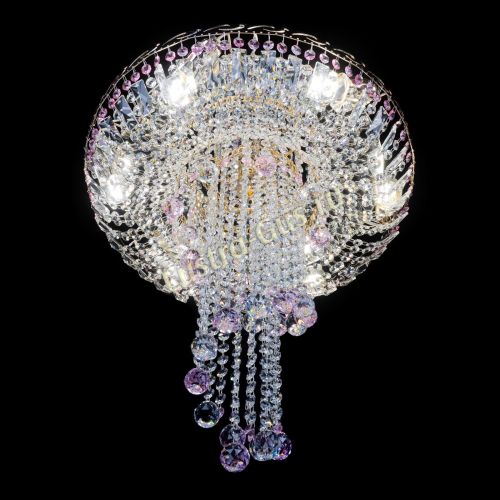 Люстра Диана №6 Шар 30 розовая в Симферополе Гусь Хрустальный