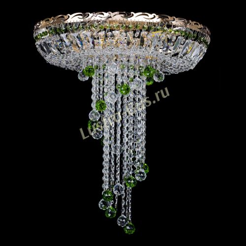 Люстра Диана №6 Шар 30 зеленая в Симферополе Гусь Хрустальный