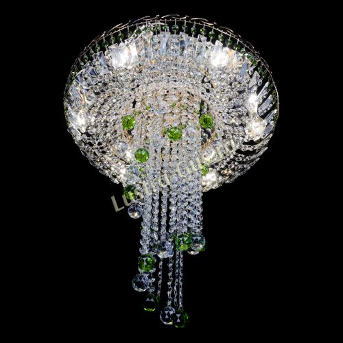 Люстра Диана №6 Шар 30 зеленая в Симферополе Гусь Хрустальный