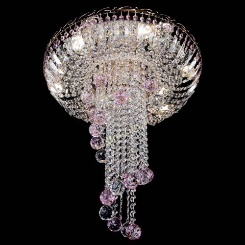 Люстра Диана №6 Шар 40 розовая в Симферополе Гусь Хрустальный