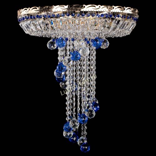 Люстра Диана №6 Шар 40 синяя в Симферополе Гусь Хрустальный