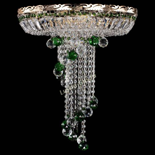 Люстра Диана №6 Шар 40 зеленая в Симферополе Гусь Хрустальный