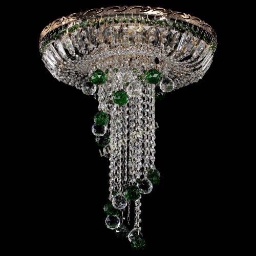 Люстра Диана №6 Шар 40 зеленая в Симферополе Гусь Хрустальный