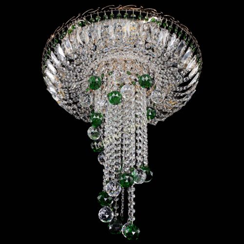 Люстра Диана №6 Шар 40 зеленая в Симферополе Гусь Хрустальный