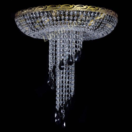 Люстра Диана №6 журавлик черная под бронзу  в Симферополе Гусь Хрустальный