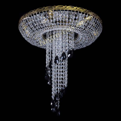 Люстра Диана №6 журавлик черная под бронзу  в Симферополе Гусь Хрустальный