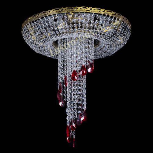 Люстра Диана №6 журавлик красная под бронзу в Симферополе Гусь Хрустальный