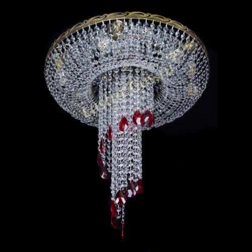 Люстра Диана №6 журавлик красная под бронзу в Симферополе Гусь Хрустальный