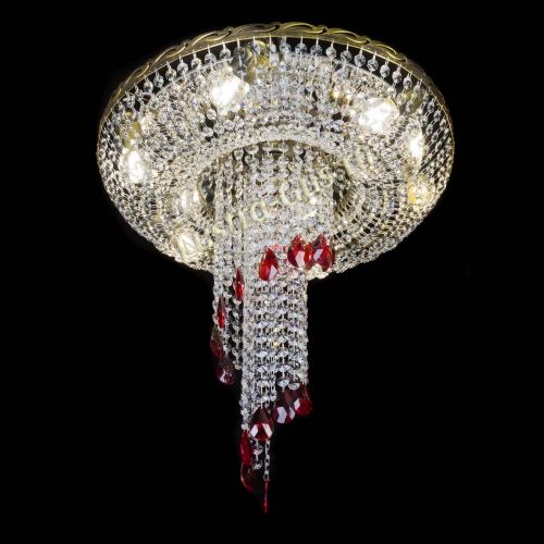 Люстра Диана №6 журавлик красная под бронзу в Симферополе Гусь Хрустальный