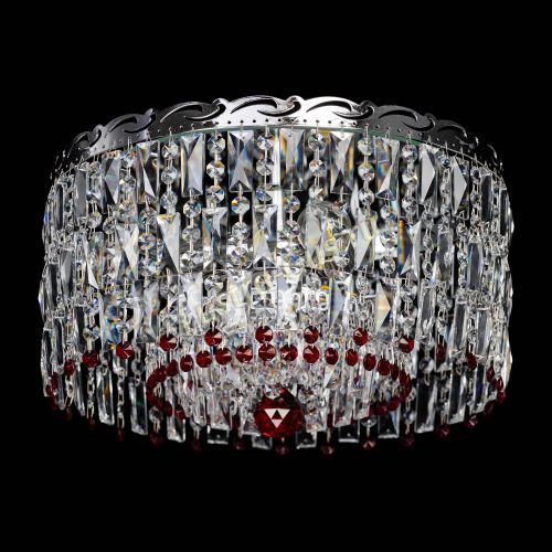 Люстра Диана Пластинка №3 красная в Симферополе Гусь Хрустальный