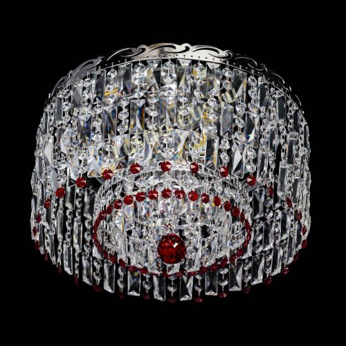 Люстра Диана Пластинка №3 красная в Симферополе Гусь Хрустальный