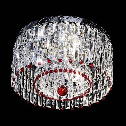 Люстра Диана Пластинка №3 красная в Симферополе Гусь Хрустальный