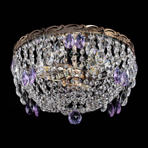 Люстра Диана журавлик фиолетовая в Симферополе Гусь Хрустальный