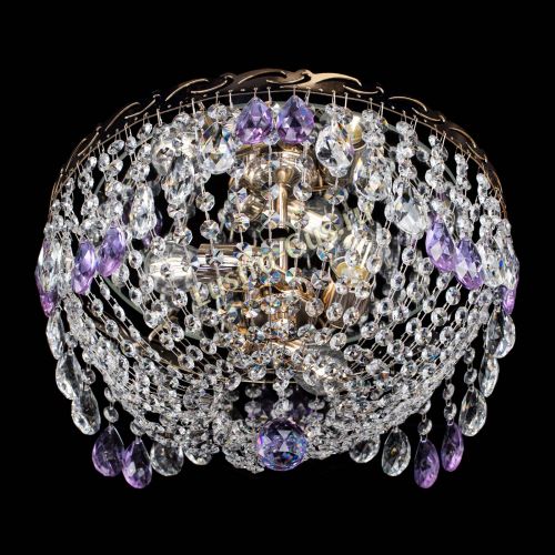 Люстра Диана журавлик фиолетовая в Симферополе Гусь Хрустальный