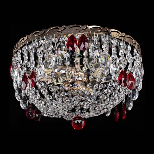 Люстра Диана журавлик красная в Симферополе Гусь Хрустальный