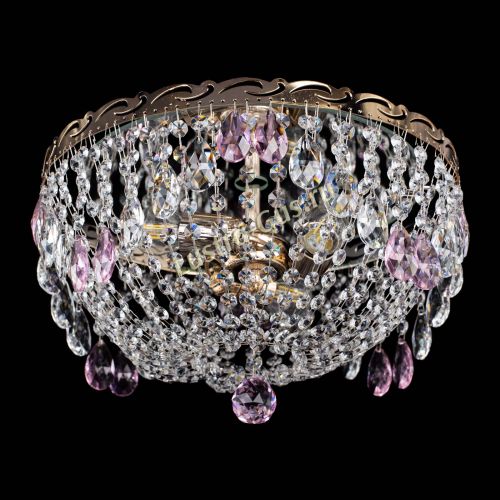 Люстра Диана журавлик розовая в Симферополе Гусь Хрустальный