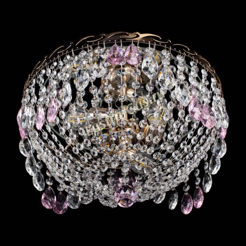 Люстра Диана журавлик розовая в Симферополе Гусь Хрустальный