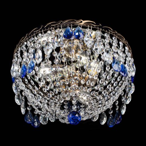 Люстра Диана журавлик синяя в Симферополе Гусь Хрустальный