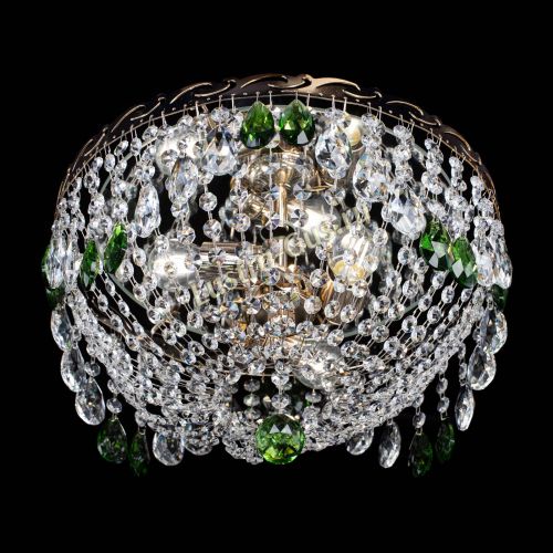 Люстра Диана журавлик зеленая в Симферополе Гусь Хрустальный