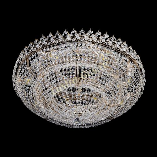 Люстра Двойное Кольцо Корона 700 мм в Симферополе Гусь Хрустальный