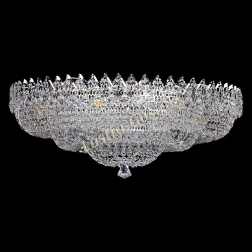 Люстра Двойное Кольцо Корона 700 мм в Симферополе Гусь Хрустальный