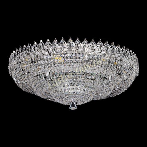 Люстра Двойное Кольцо Корона 700 мм в Симферополе Гусь Хрустальный