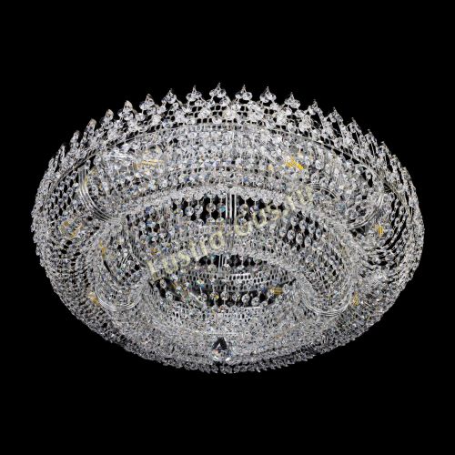 Люстра Двойное Кольцо Корона 700 мм в Симферополе Гусь Хрустальный