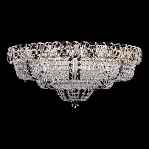 Люстра Двойное Кольцо Классика №6 черная в Симферополе Гусь Хрустальный