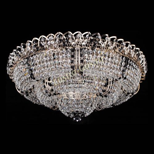 Люстра Двойное Кольцо Классика №6 черная в Симферополе Гусь Хрустальный