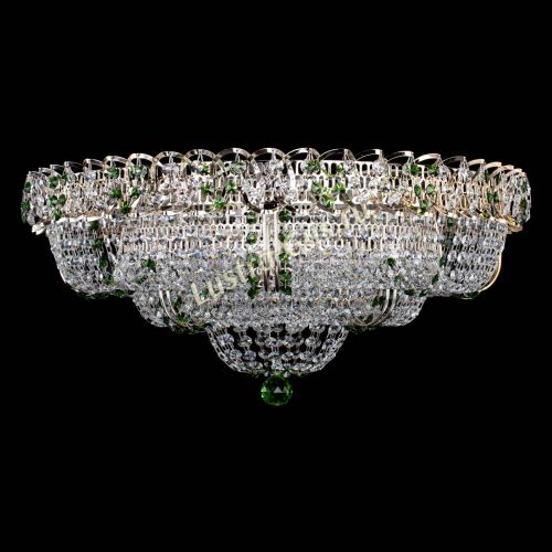 Люстра Двойное Кольцо Классика №6 зеленая в Симферополе Гусь Хрустальный