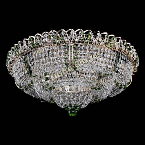 Люстра Двойное Кольцо Классика №6 зеленая в Симферополе Гусь Хрустальный