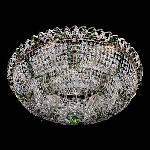 Люстра Двойное Кольцо Классика №6 зеленая в Симферополе Гусь Хрустальный