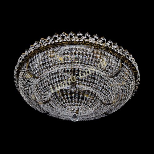 Люстра Двойное Кольцо Классика под бронзу в Симферополе Гусь Хрустальный