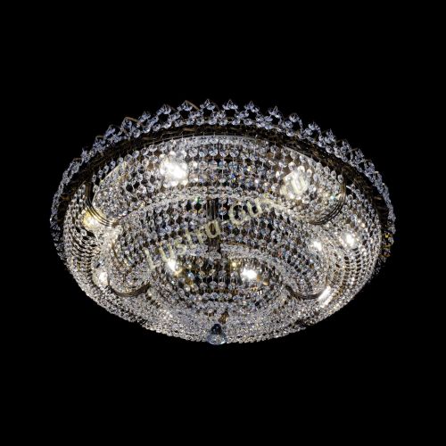 Люстра Двойное Кольцо Классика под бронзу в Симферополе Гусь Хрустальный