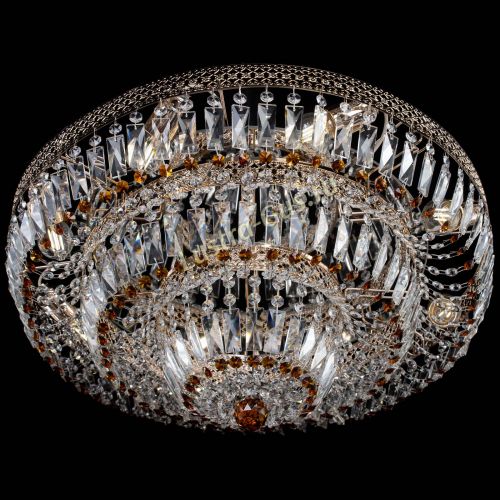 Люстра Двойное Кольцо Венеция чайная в Симферополе Гусь Хрустальный